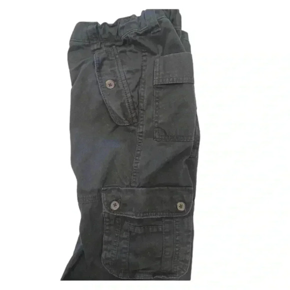 Roots Unisex Black Cargo Pants Size 12 - Picture 4 of 9